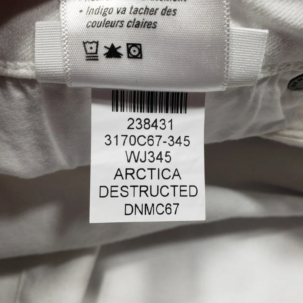 Paige Jeans Womens 31 White Verdugo Cropped Distressed NWT